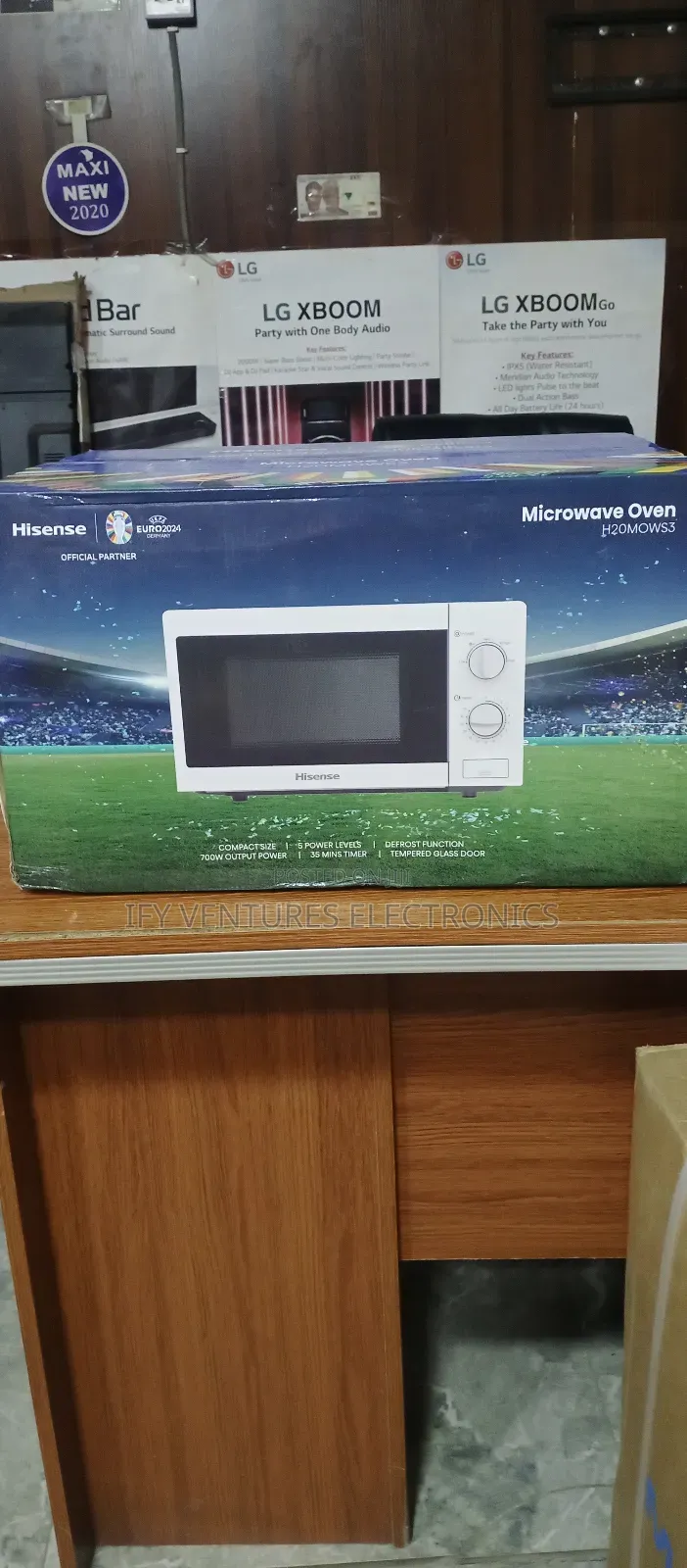 20 Liters Hisense Microwave Oven, Latest Model, White Color