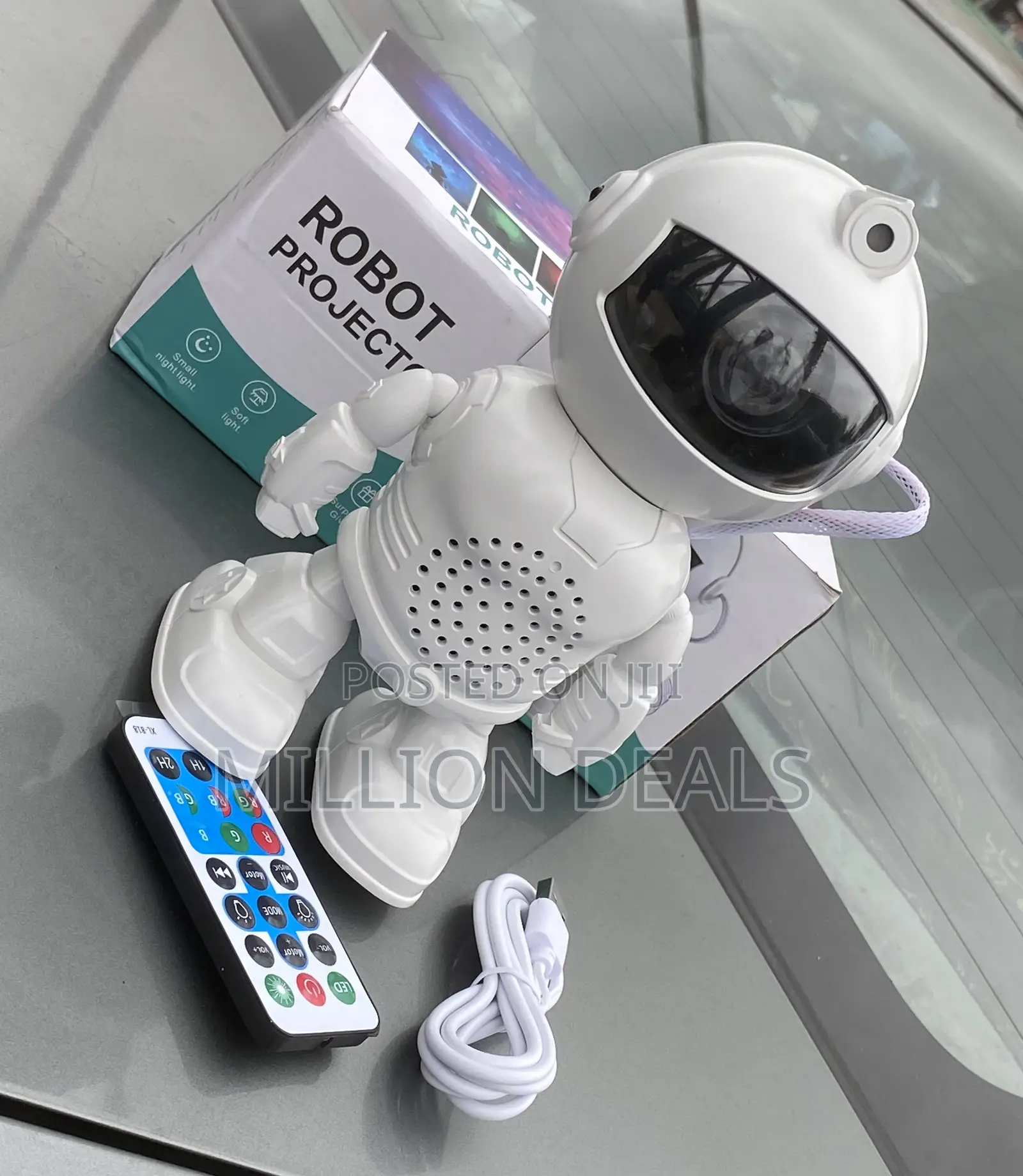 Portable Robotic Multicolor Night Light Projector