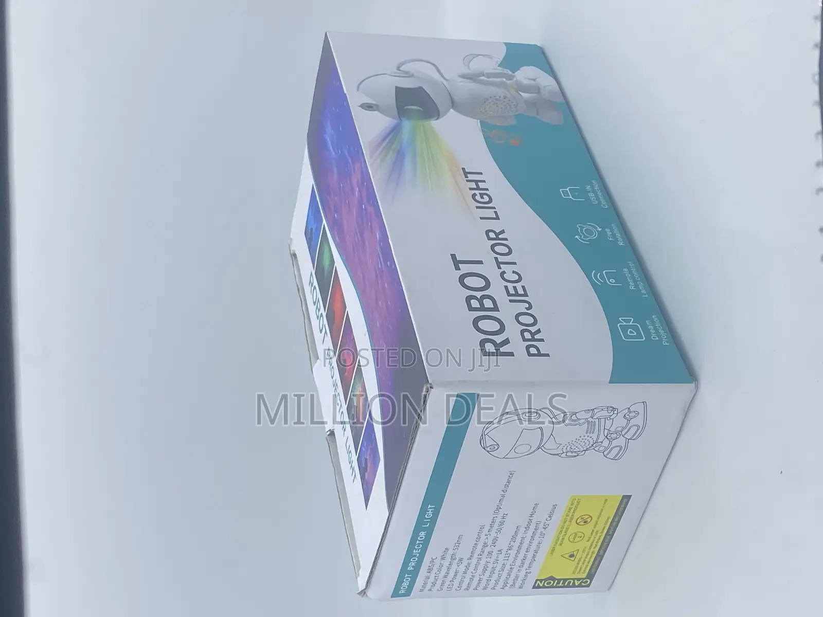 Portable Robotic Multicolor Night Light Projector