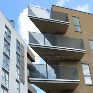 Dark Grey Glass Railings Tama