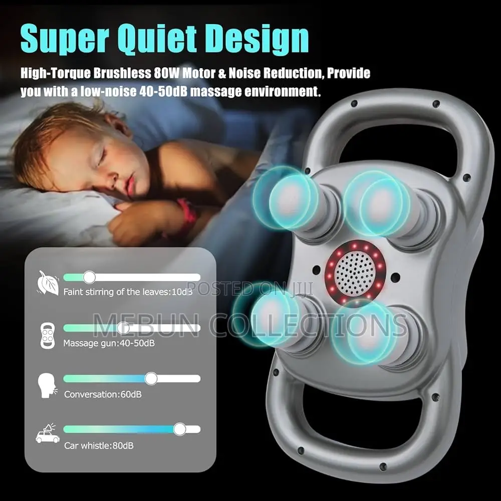 Blue Idea 4 Head Massager/ Massage Gun