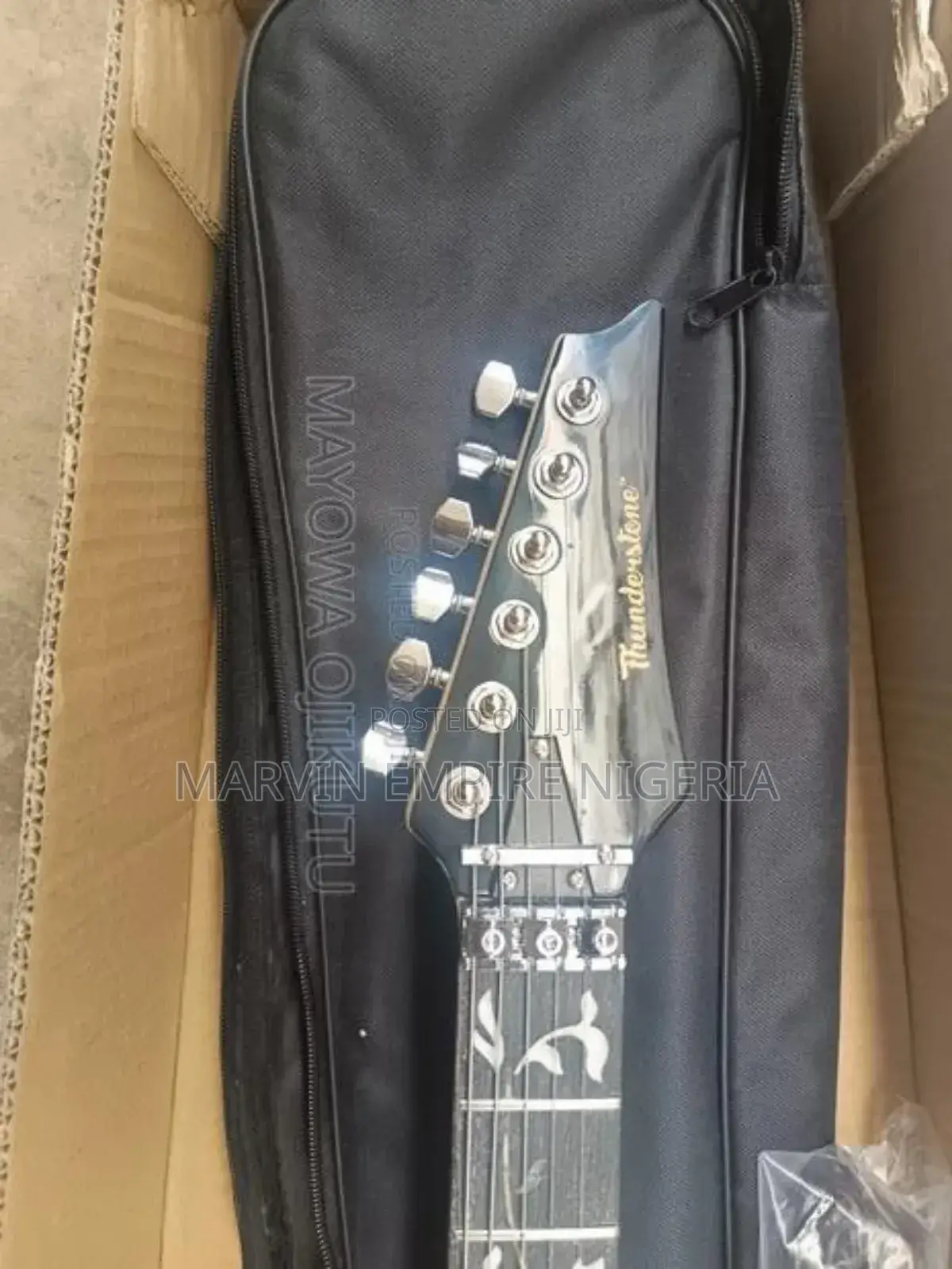 Flying v Shape Electric Guitar Profession Music Thunderstorm