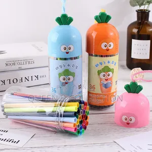36 Pieces Carrot Shaped Watercolour Pen Sets.