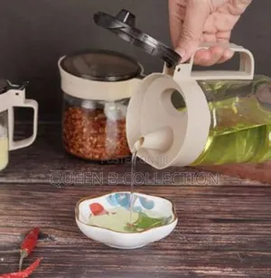 5 Pieces Glass Oil Jar Seasoning Container Sets