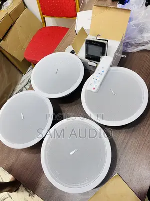 4 Ceiling Speaker One Wall Mount Amplifier (50watts)