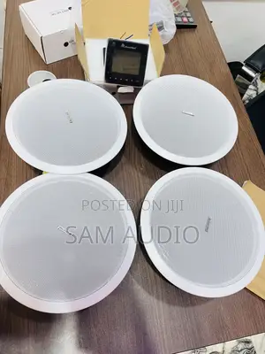 Four Ceiling Speaker and One Wall Mount Amplifier (50watts)
