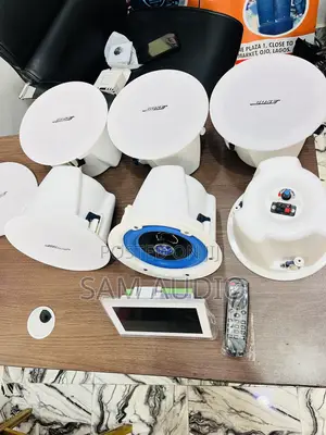 6 Bose Ceiling Speaker With Wall Mount Amplifier