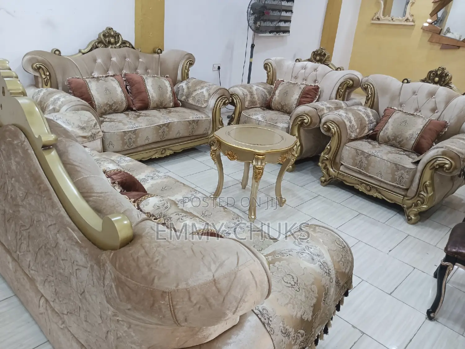 Executive Luxury Fabric Sofas Chairs