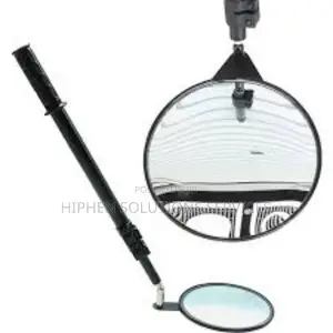 Under Car Inspection Mirror With Light Telescoping Handle