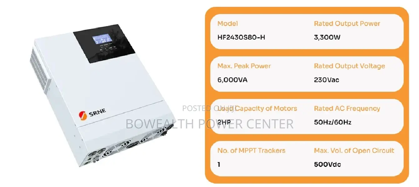 Hf2430s80-H 3.3kw Srne Inverter