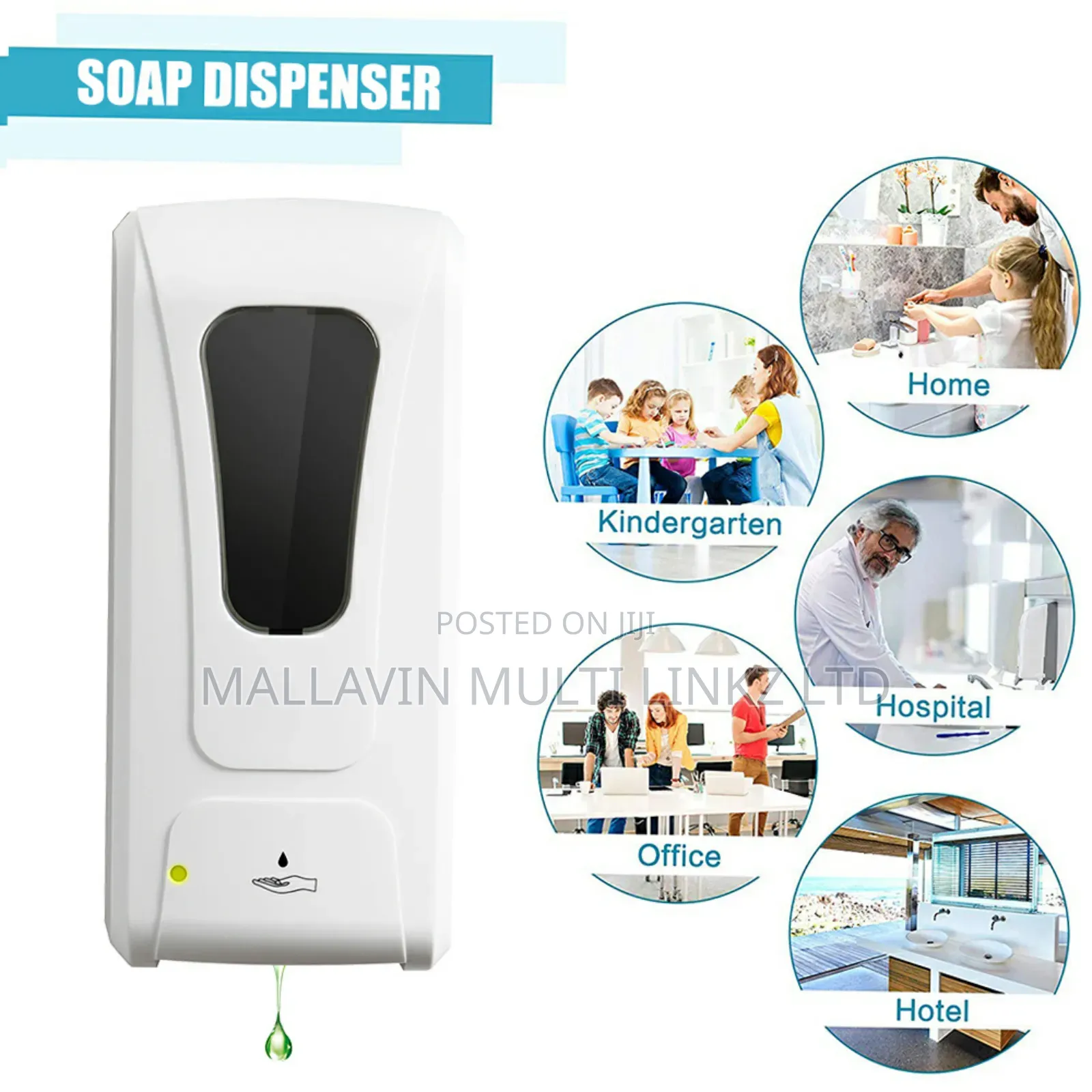 1000ml Liquid Soap Automatic Dispenser Hand Soap Dispense