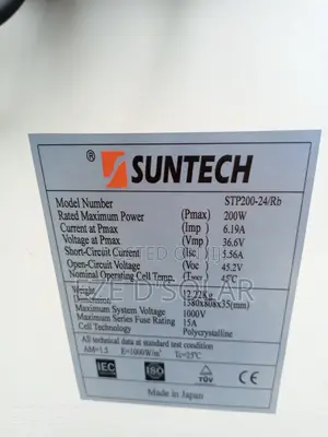 200watts Suntech Solar Panel