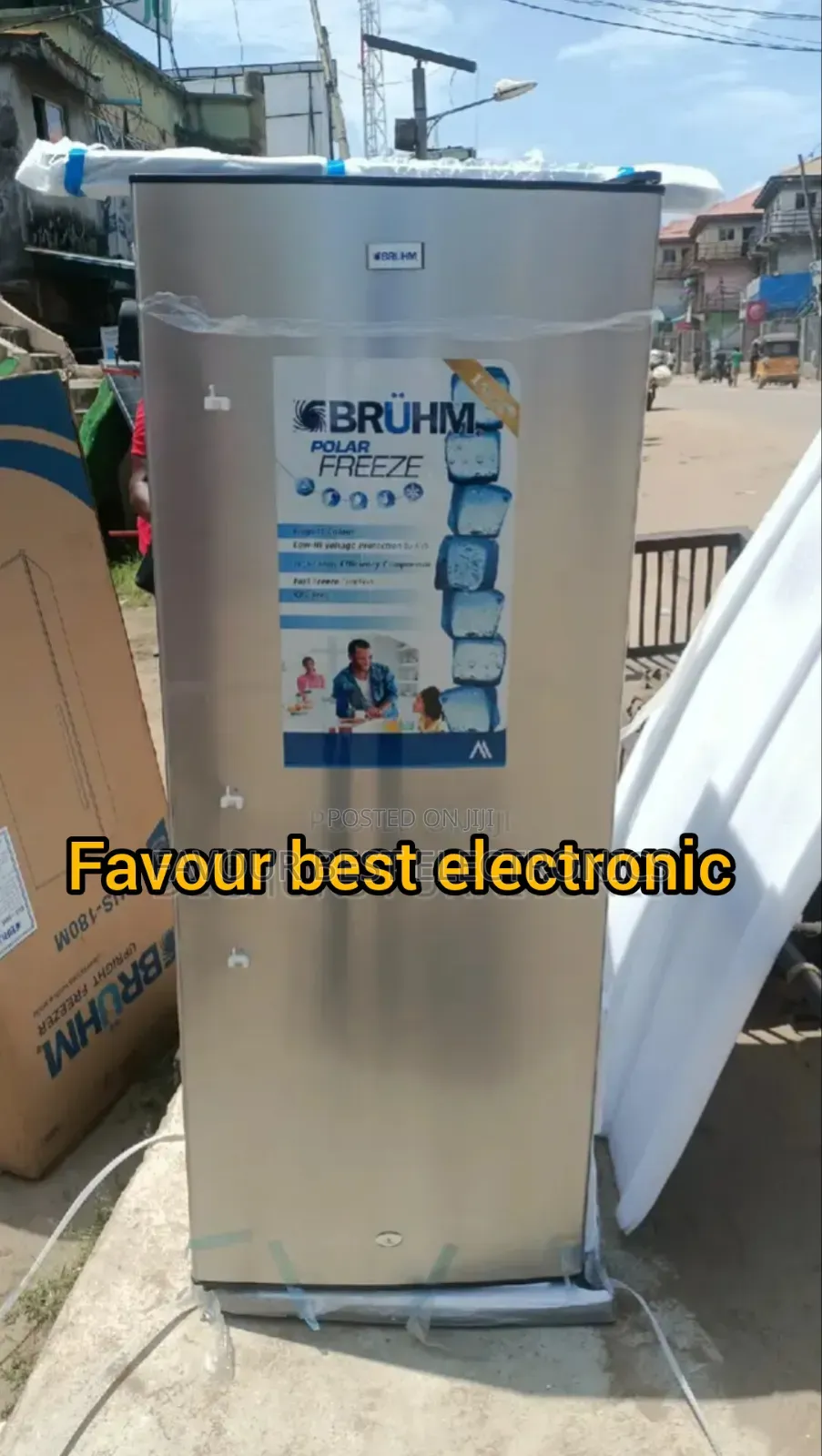 New Bruhm Standing Freezer 7 Steps for Business External