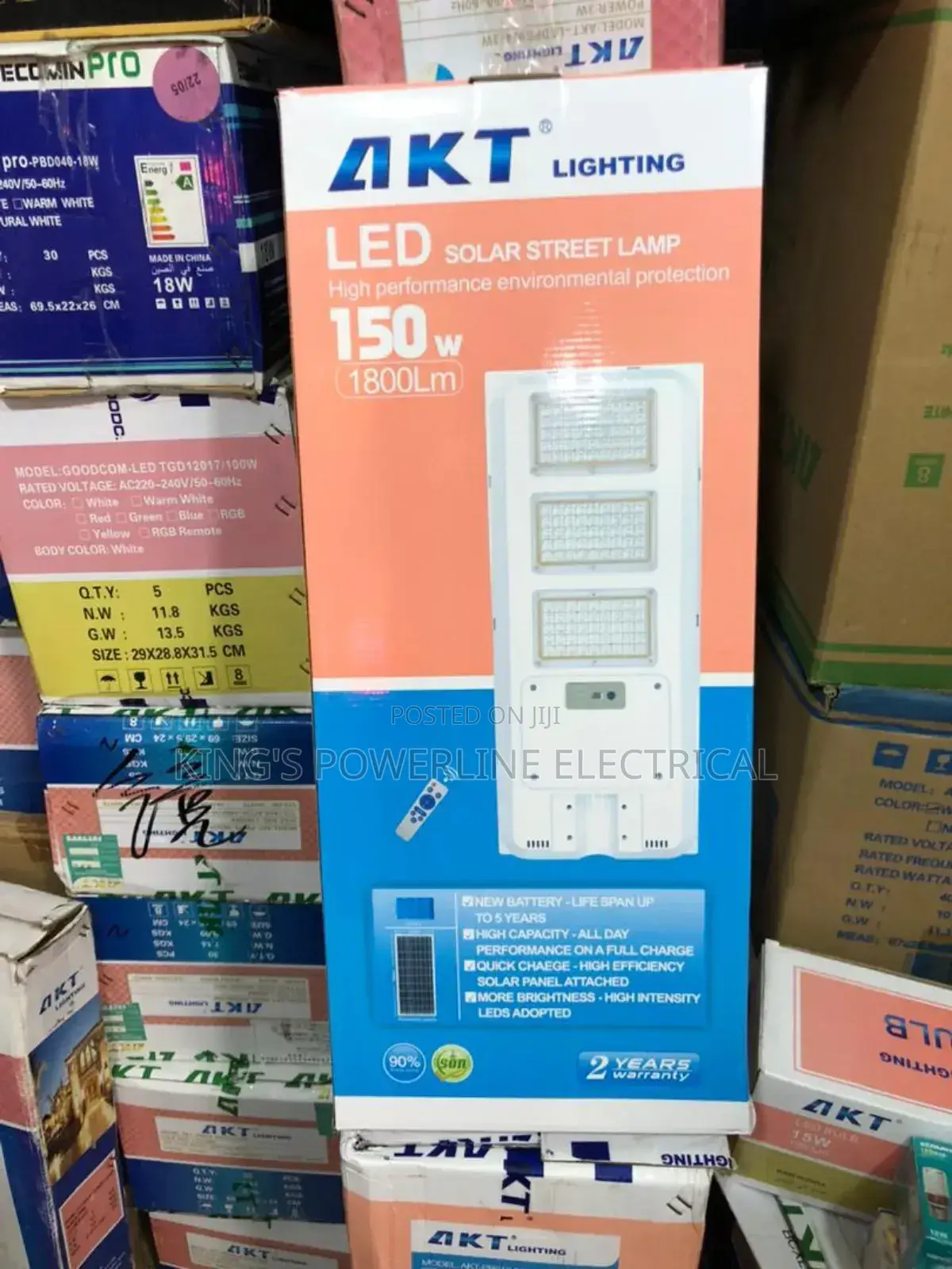 150 Watts Akt Solar Security Light
