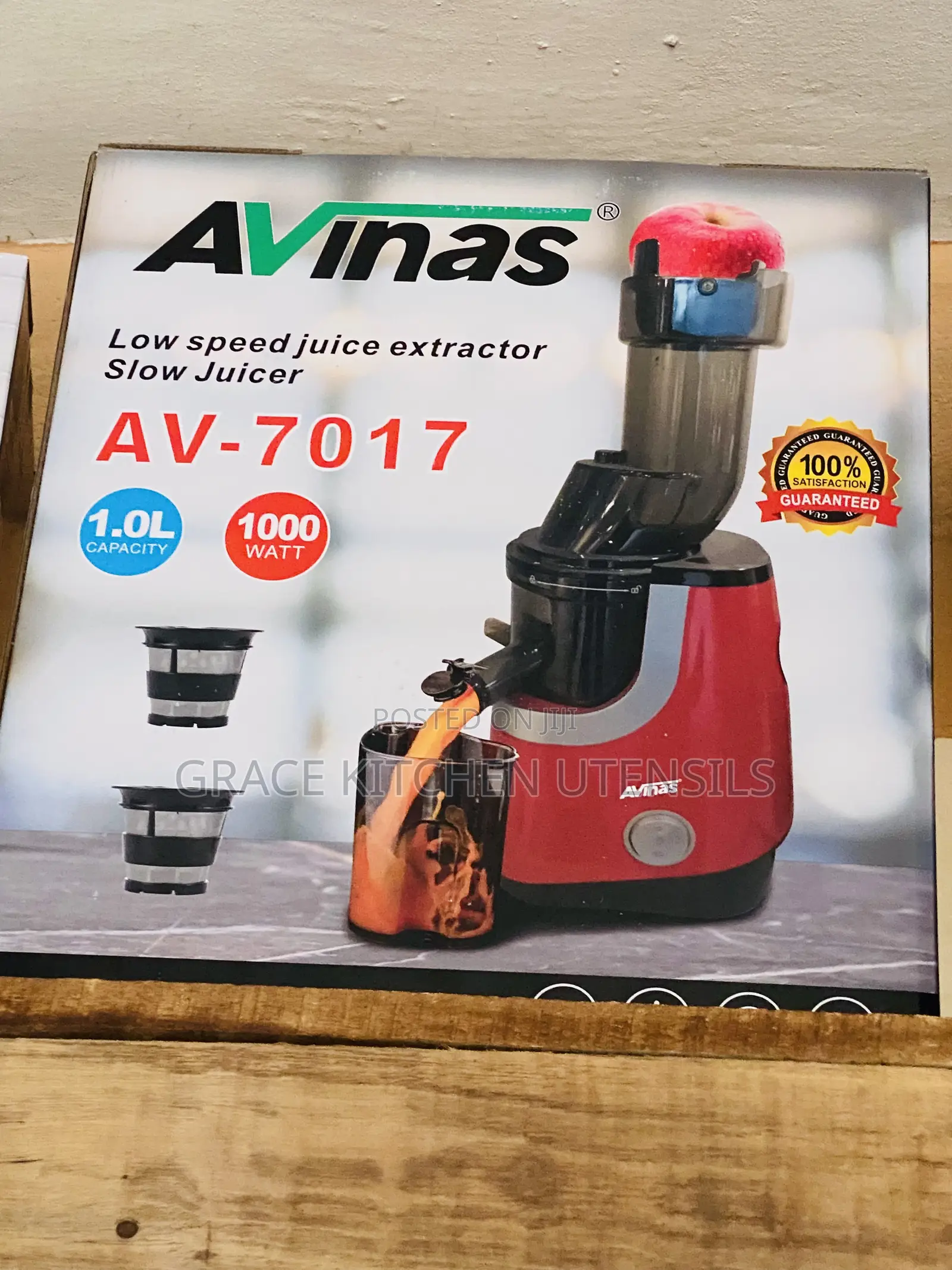 Avinas Cold Pressed Slow Juicer and Sorbets for Iced Fruity
