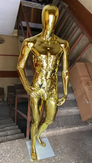 Male Gold Full Body Fashion Display Mannequin