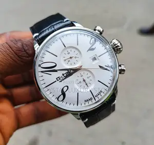 Q_tek Quality Luxury Leather Strap Wristwatch