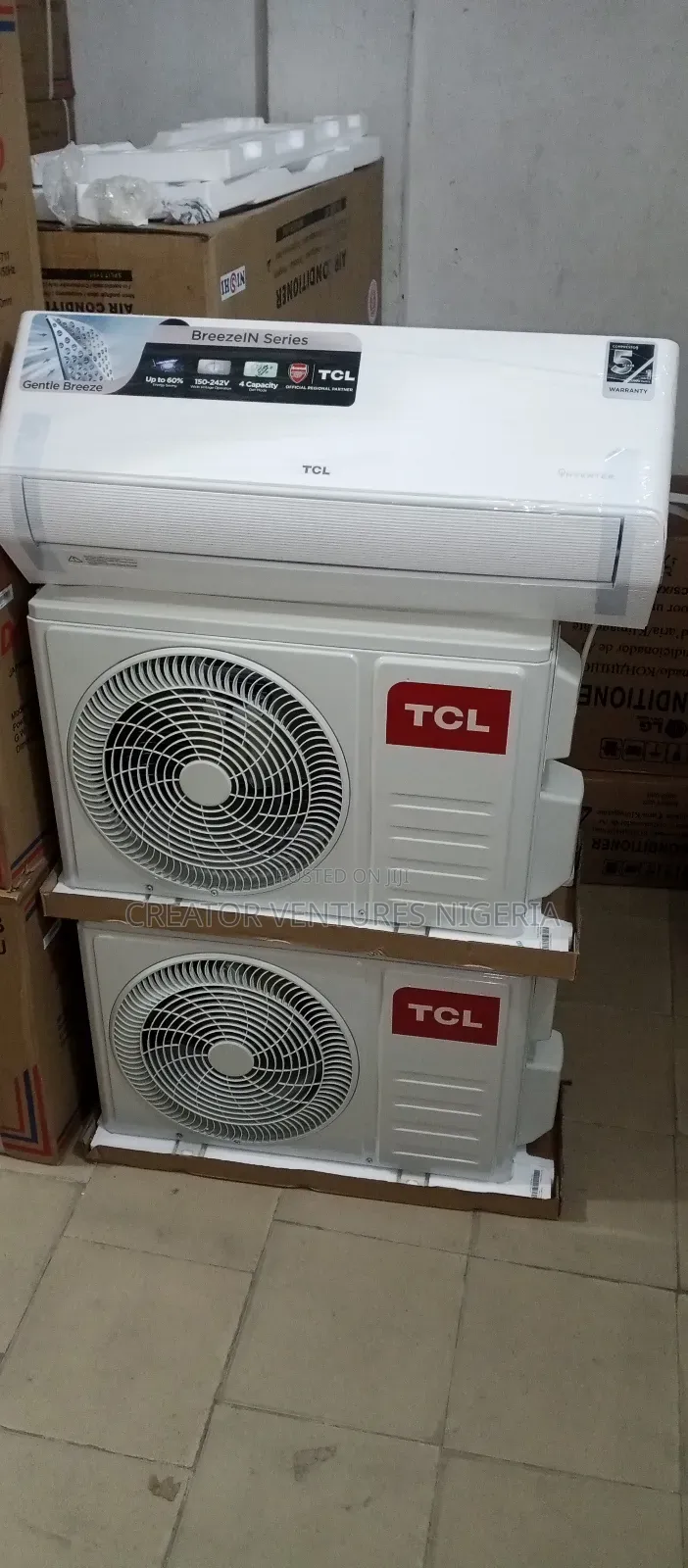 TCL Inverter Split Unit AC Fully Copper,Fast Cooling.