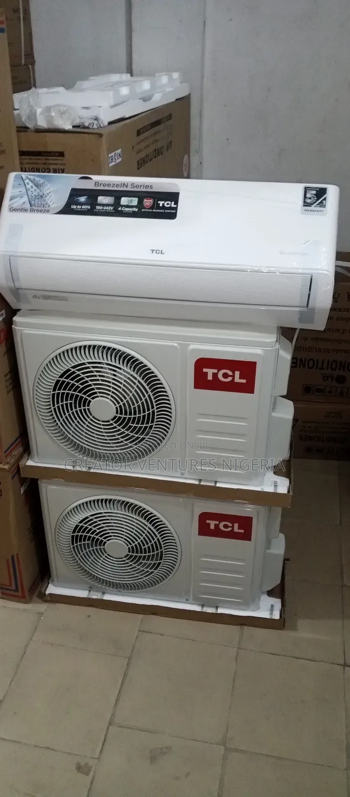 TCL Inverter Split Unit AC Fully Copper,Fast Cooling.