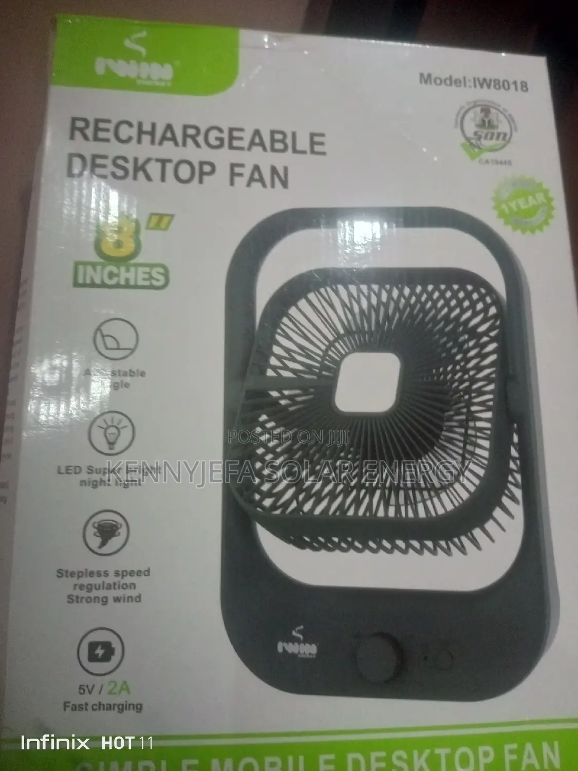 Reachable Desktop Fan