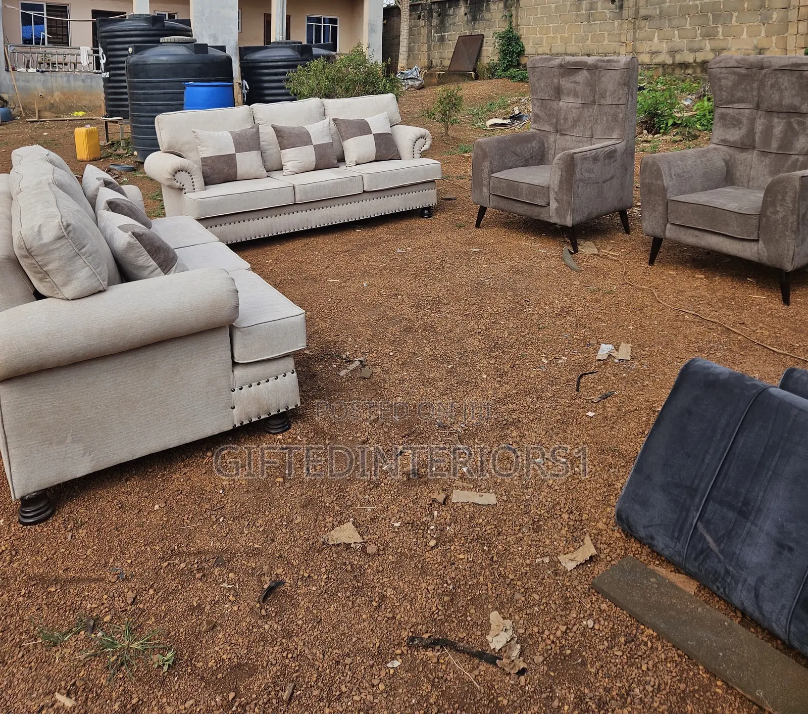8seater American Design Sofa With Ancient Singles