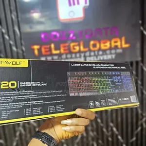 T-Wolf T20 Rainbow Backlit Gaming Keyboard