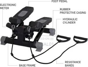 Mini Stepper With Resistance Bands