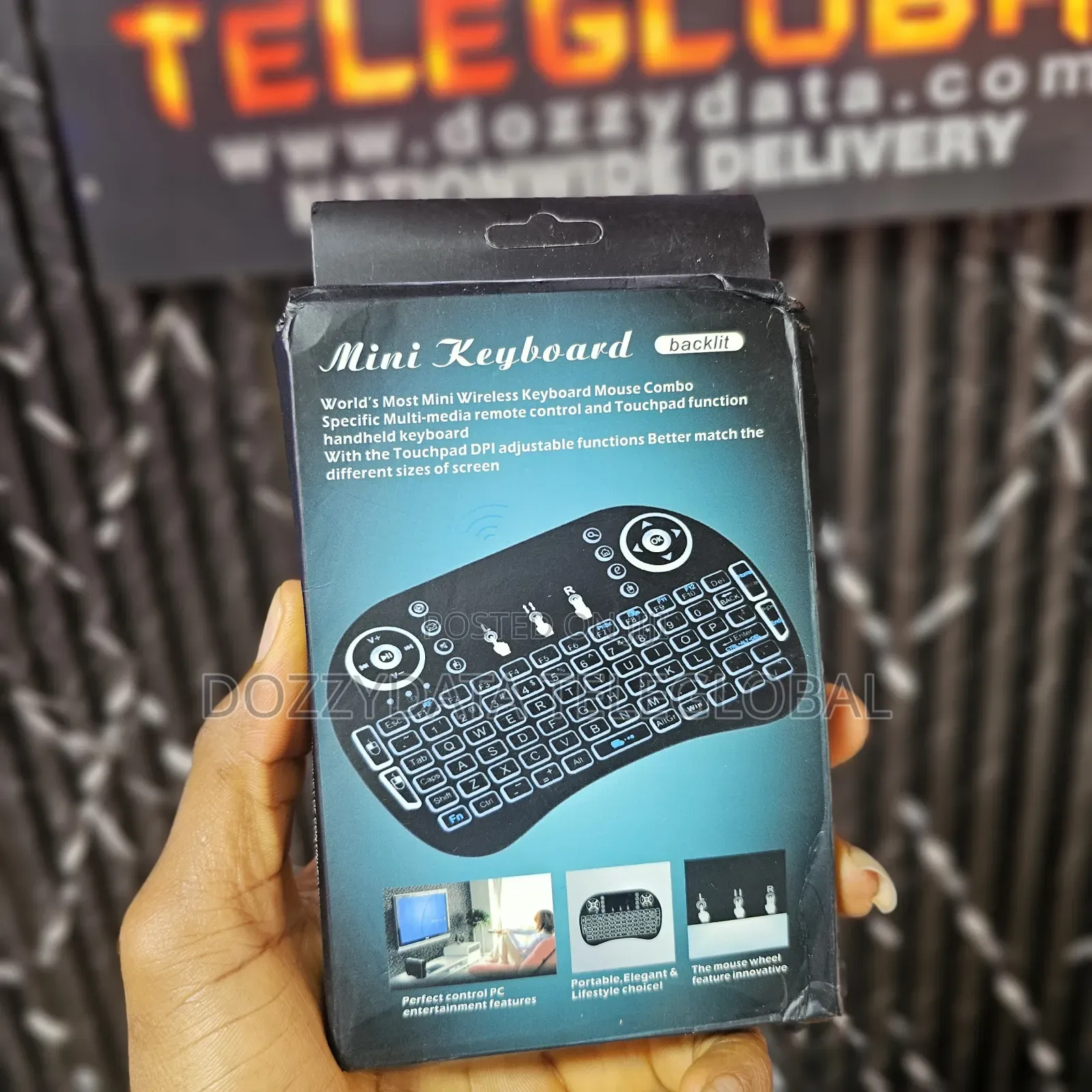 Wireless Mini Keyboard With Mouse Trackpad for Smart TV