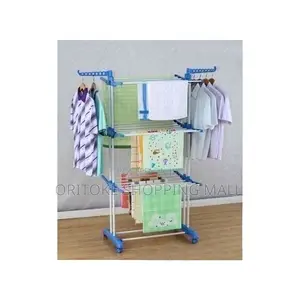 Three Layer Baby Cloth Dryer Rack Indoor/Outdoor- STEEL