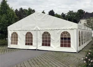 White Clear Luxury PVC Proof Marquee Tent Construction
