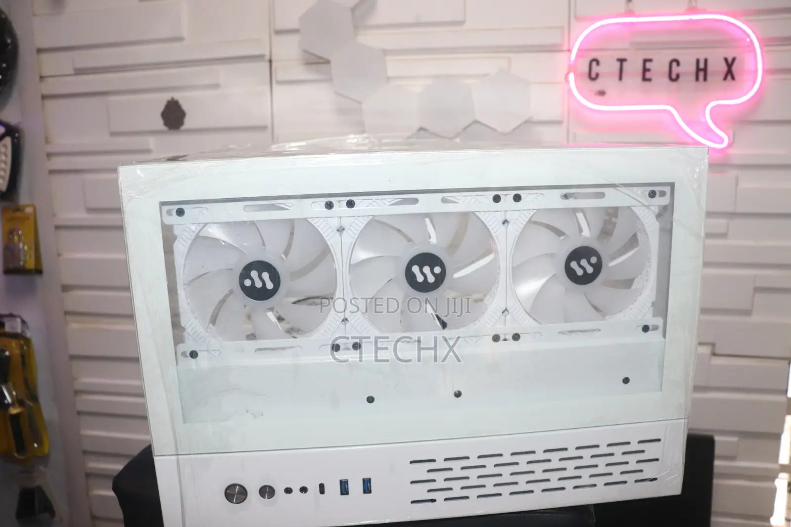 Snow White Computer Gaming Case With 6 RGB Fans