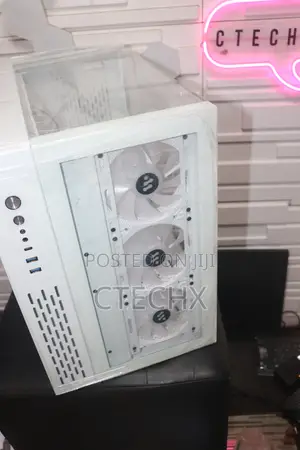 Snow White Computer Gaming Case With 6 RGB Fans