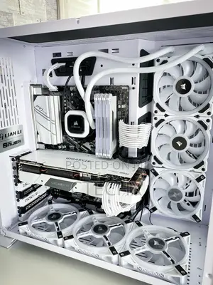 Snow White Computer Gaming Case With 6 RGB Fans