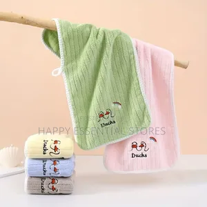5 Pieces Towel Set. 35 by 70cm. Mix of Blue, Green and Brown
