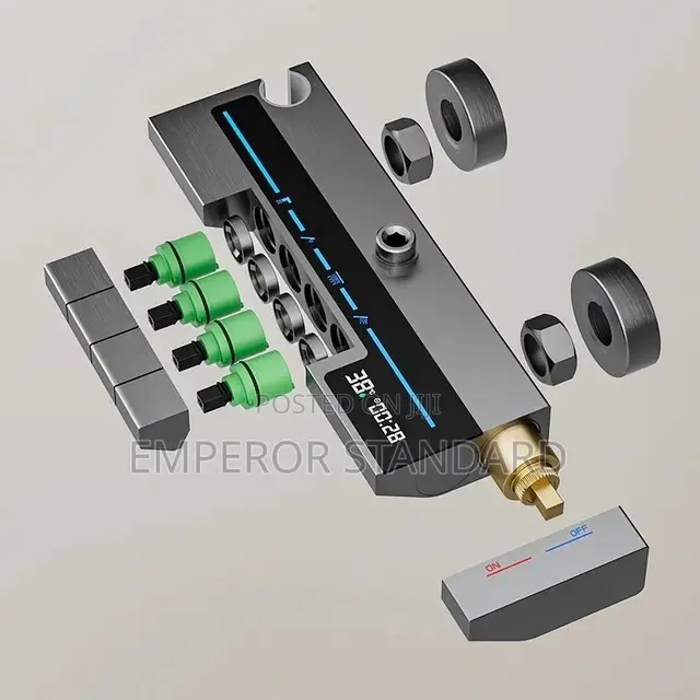 Standingled Hot Cold Mixer Square Head Shower System Wall