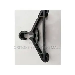 Plastic Hanger Set of 12-Black