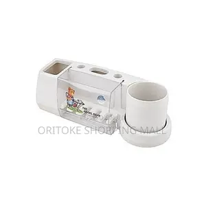 Wall Mounted Toothbrush And Toothpaste Holder