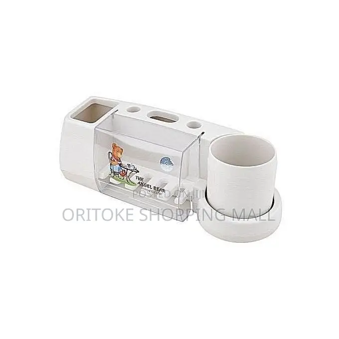 Wall Mounted Toothbrush And Toothpaste Holder