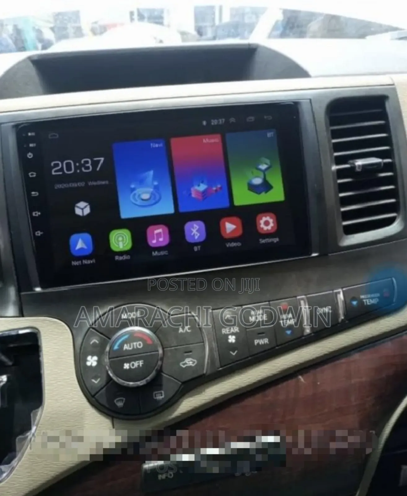 Toyota Sienna 2012 Android Screen