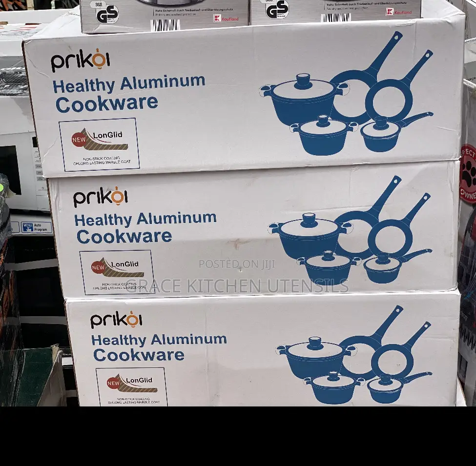 Prikoi Non Stick Marble Cookware Set