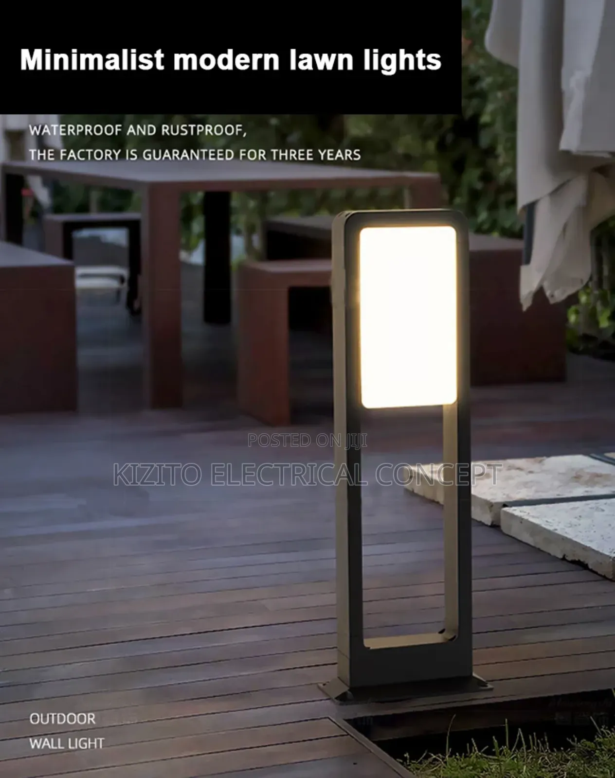 Minimalistic Outdoor Waterproof LED Light