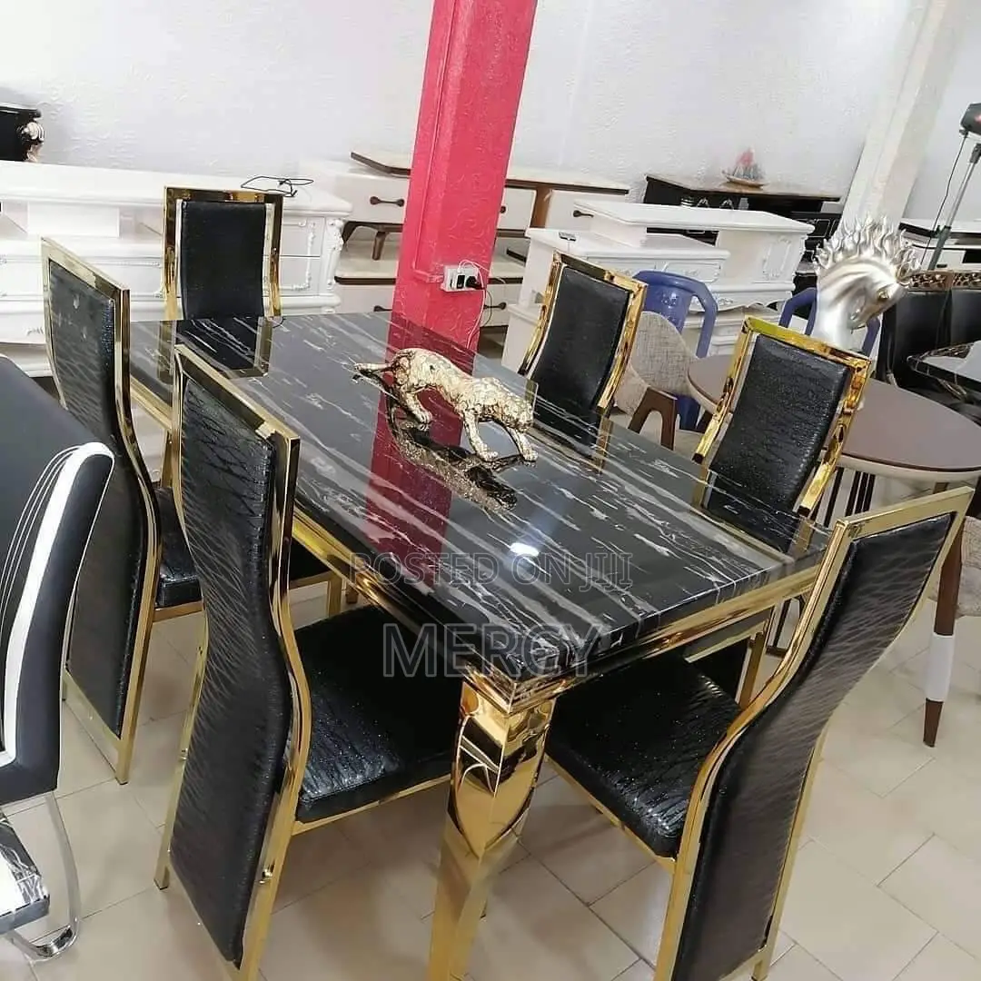 Dining by Six Seaters With Marble Top