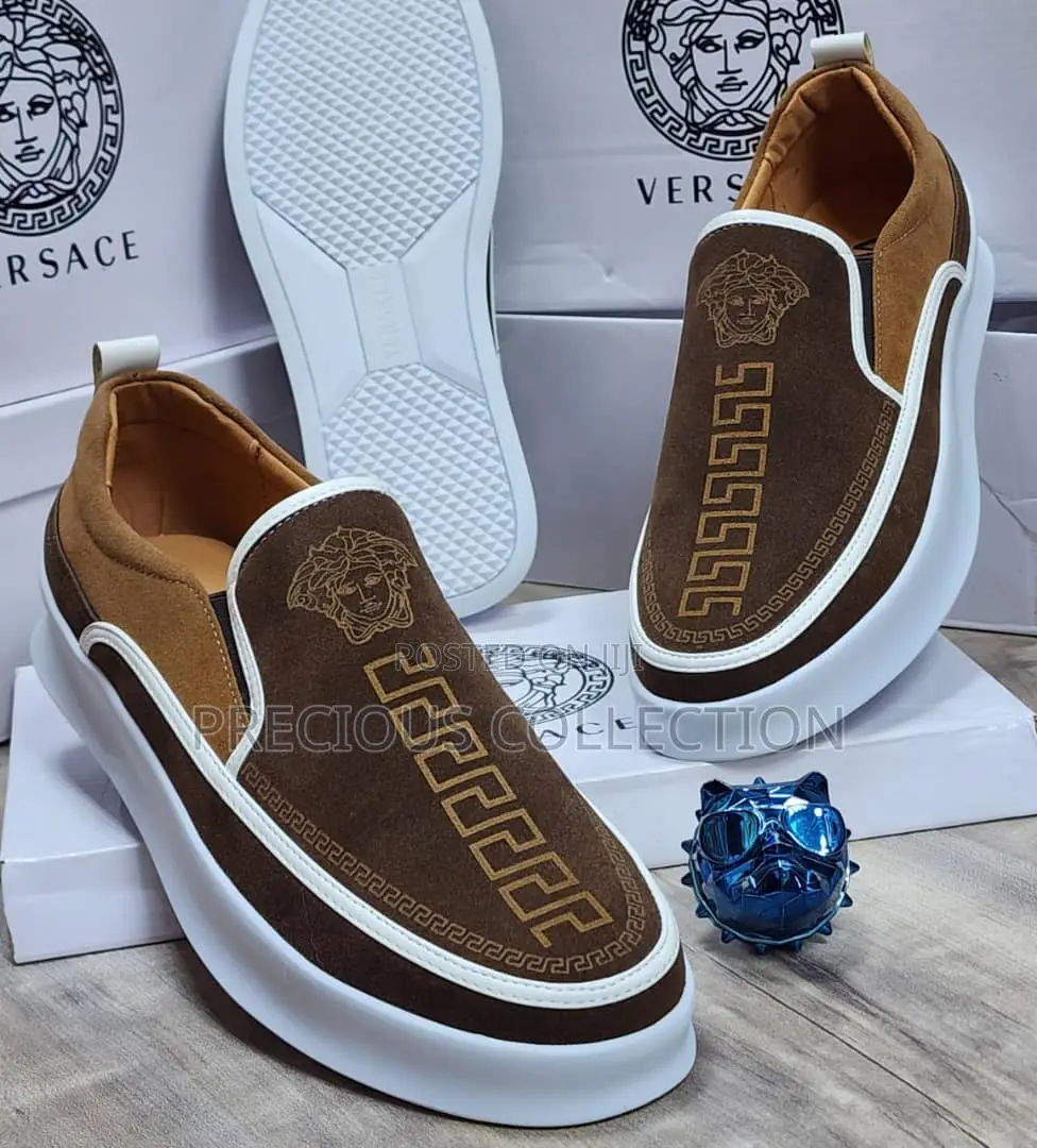 Men's Versace Suede Loafers