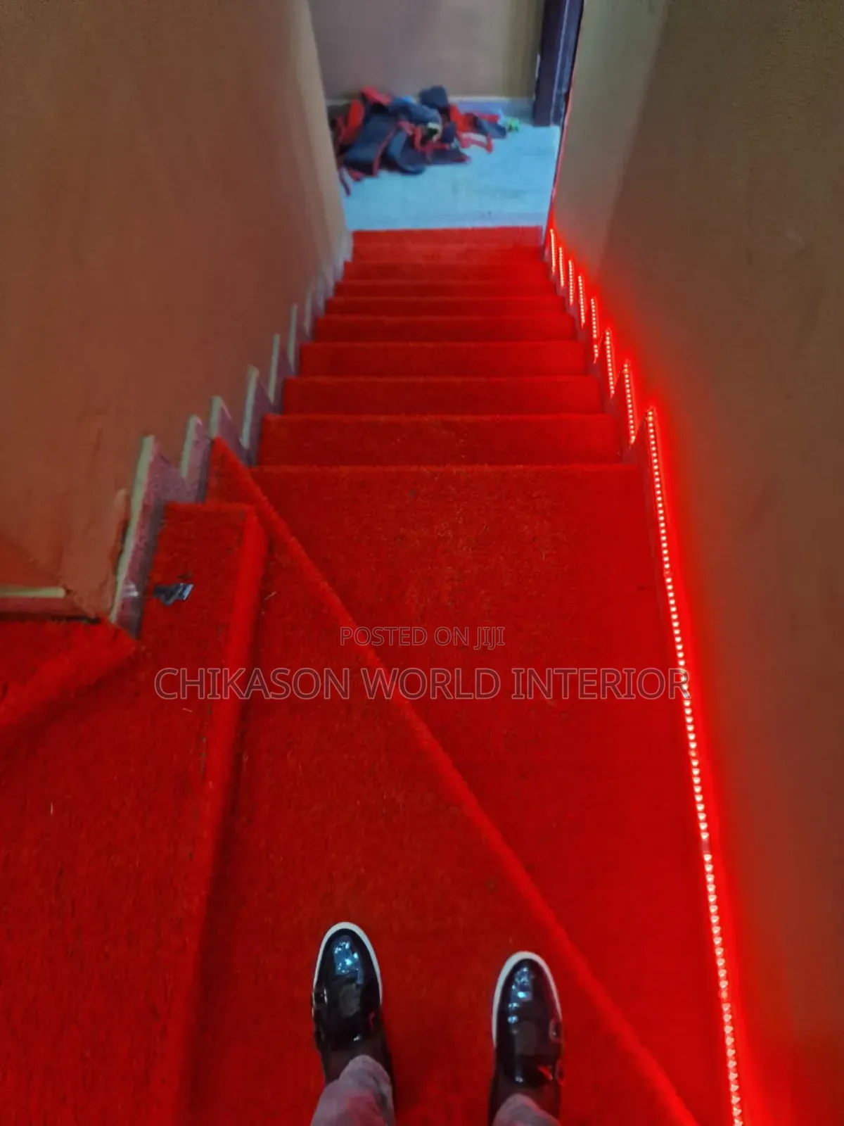 High Quality Red Synthetic Grass