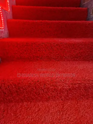 Red Synthetic Grass Carpet