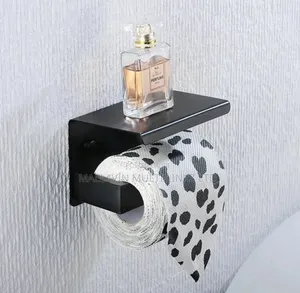 Photo - Black Tissue Holder Stainless Steel