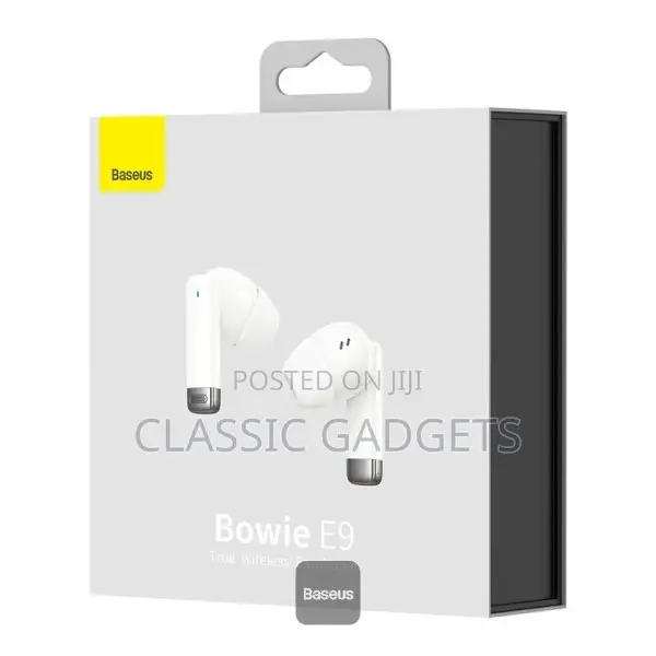 Baseus E9 True Wireless Earphones Bowie —White
