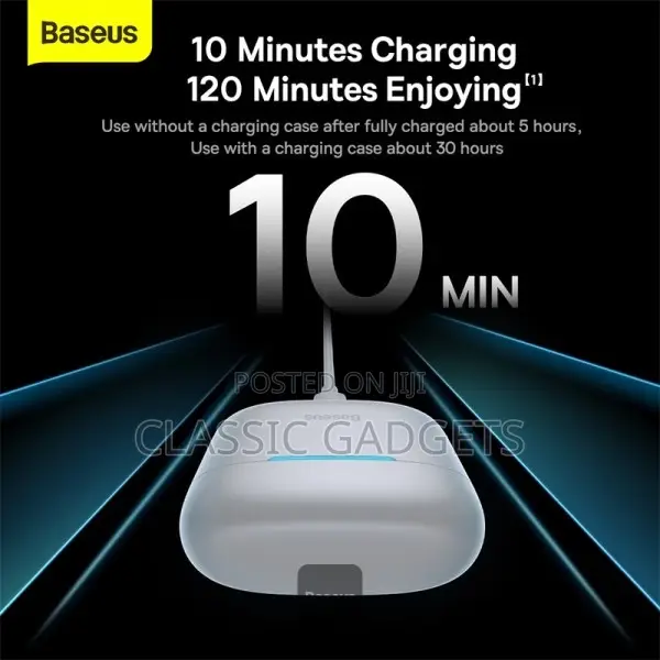 Baseus E9 True Wireless Earphones Bowie —White