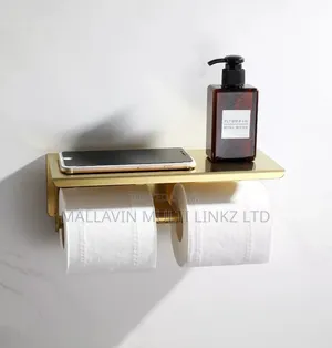 Double Tissue Holder With Phone Storage Holder