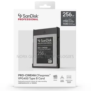 Sandisk Professional Cinema Cfexpress Type B Card 1700mb/S